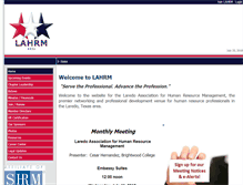 Tablet Screenshot of lahrm.org